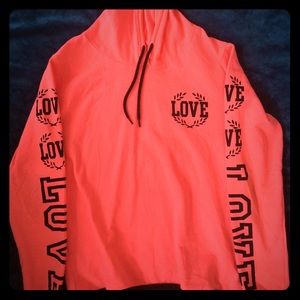 PINK hoodie.